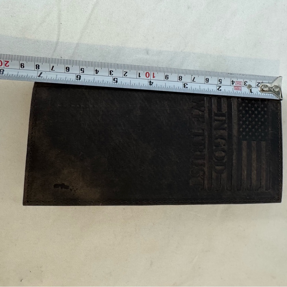 American Flag Long Wallet For Men with " IN GOD WE TRUST " - Picture 5 of 12